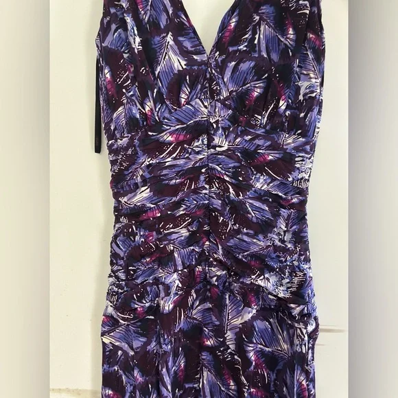 Laundry By Shelli Segal Purple Ruched maxi dress - Picture 2 of 3